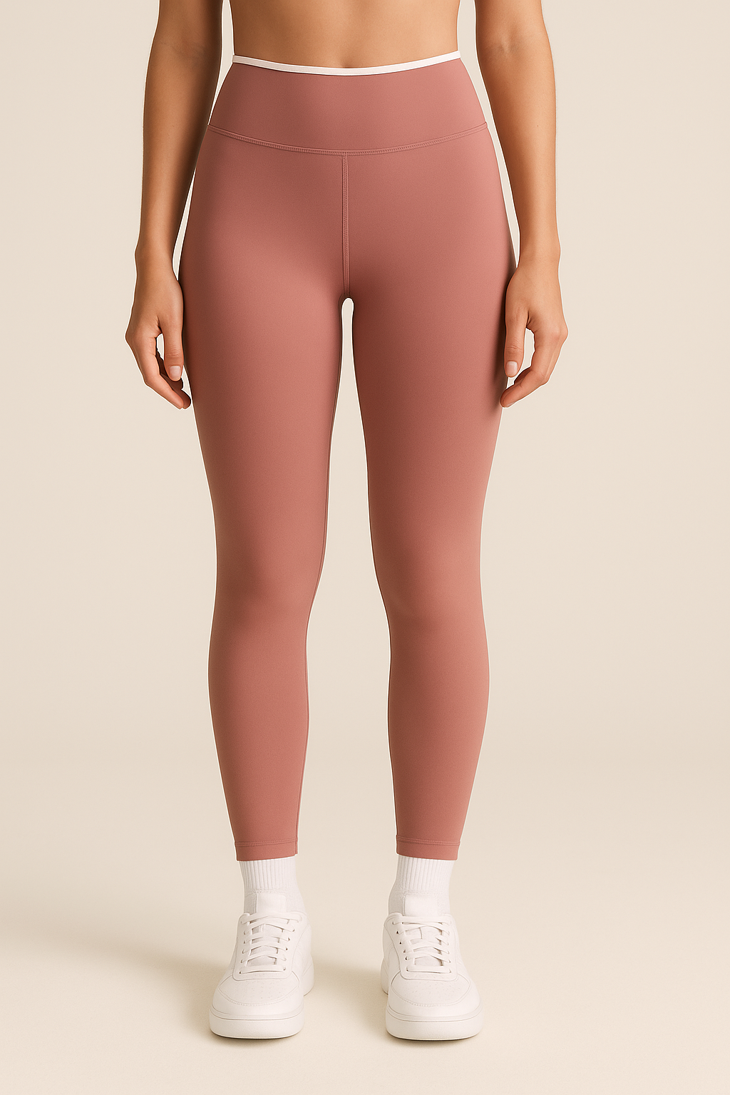 LIFT STEAMLESS LEGGINGS in pink (front view)