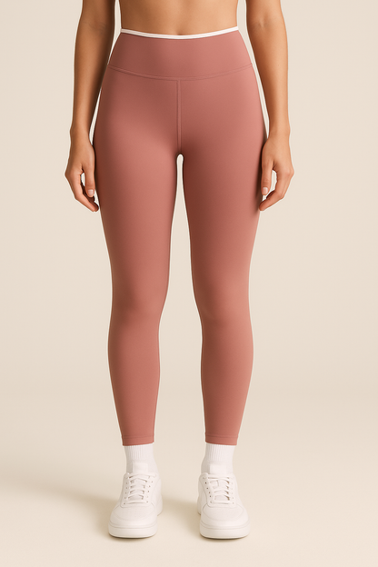 LIFT STEAMLESS LEGGINGS in pink (front view)