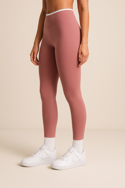 LIFT STEAMLESS LEGGINGS in pink (side view)